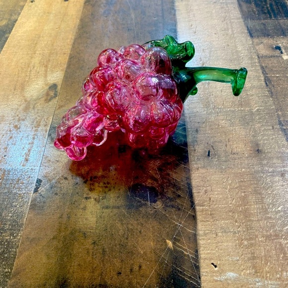 Murano Other - Murano Art Glass Purple Cased Grape